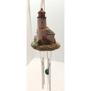 Vintage Vigor Lighthouse Windchimes 10" Long